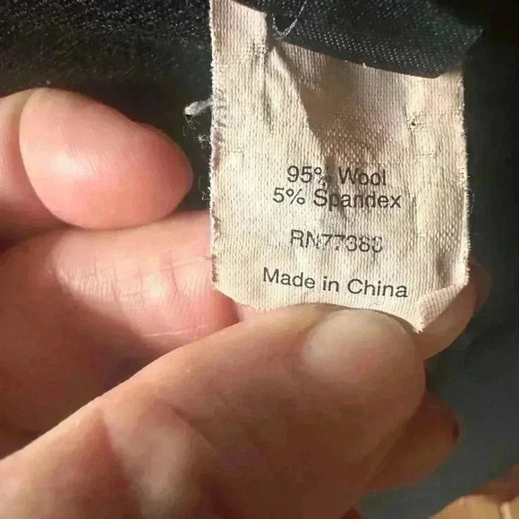 J Crew size 2 black wool Minnie trouser/ pant . Side zip, flat front, hi waist. - Picture 9 of 13